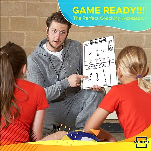 Volleyball Dry Erase Coaching Clipboard - 15x9 Double Sided