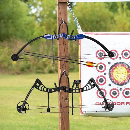 Bow Wall Mount Holder - Archery Rack with Rubber Protection - 22 lbs Capacity - Variation 1