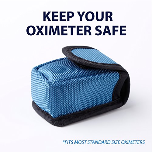 Portable Blue Oximeter Carry Case - Soft Nylon Design - S