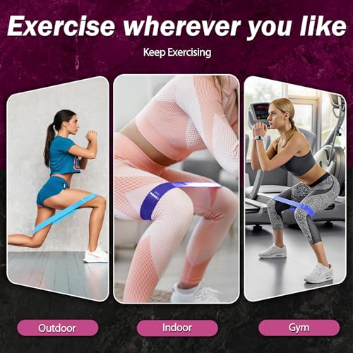 Resistance Bands Set for Working Out - 5 Levels - Pink