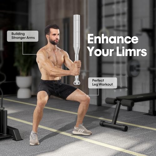 Adjustable Steel Indian Club Set - 6.6 to 22 LB Strength Training