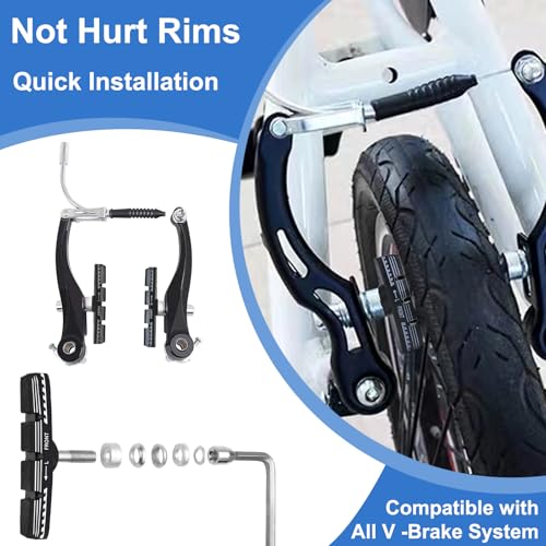 Universal 70mm V-Brake Pads - 2 Pairs for All Bikes
