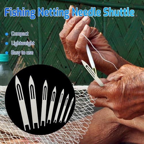 Plastic Weaving Needles Kit - 7 Sizes for Net Making & Repair