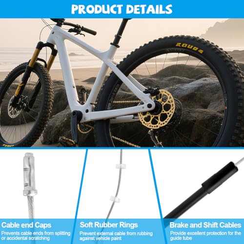 Universal Bicycle Brake Cable Kit - High-Quality Shift Cables