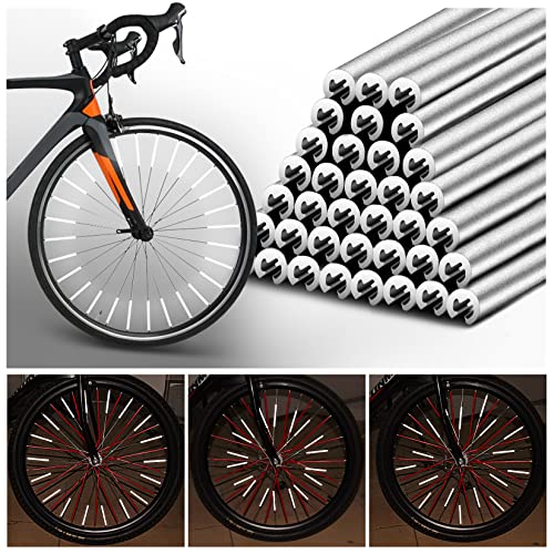 72 PCS Reflective Spoke Skin Covers - Motorcycle Bicycle Safety