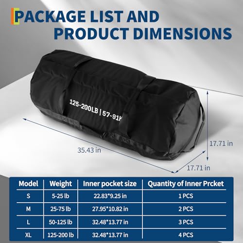 Adjustable Sandbags for Full-Body Workouts - 3 Pack Set