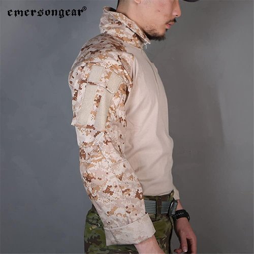 EMERSONGEAR Men's Tactical Shirt - Gen3 Quick Dry Long Sleeve Combat BDU Top for Airsoft & Paintball
