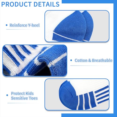 SPTRAMLE 12 Pairs Kids Athletic Socks with Tab - 5-7 Years, Multicolor #2