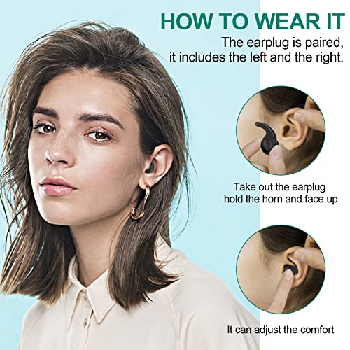 Reusable Silicone Swimming Ear Plugs - 3 Pairs for Comfort & Fit