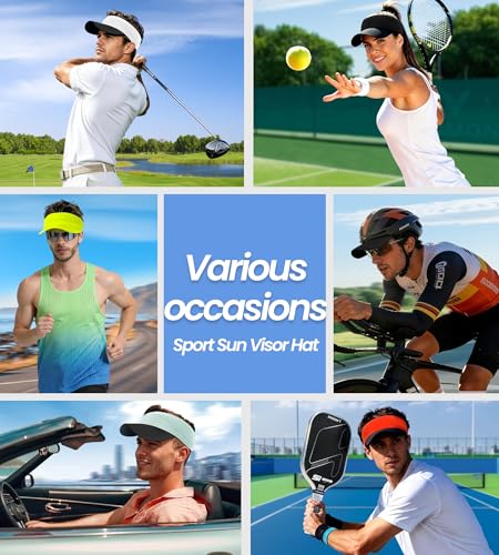 Lightweight Ultra-Thin Visor Hat with Breathable Mesh - Yellow