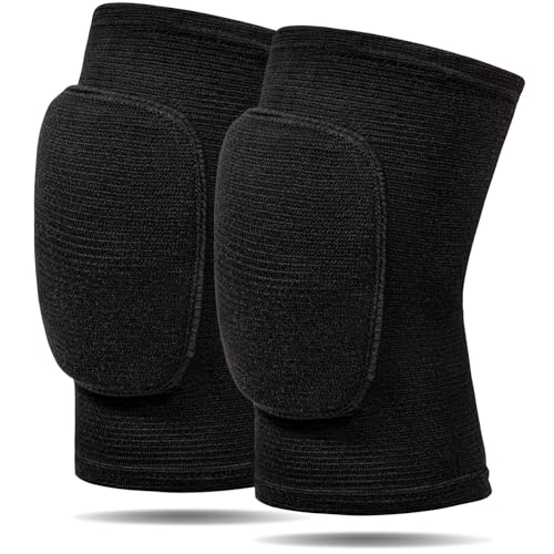Volleyball Knee Pads - Medium Black, Protective Gear for Sports