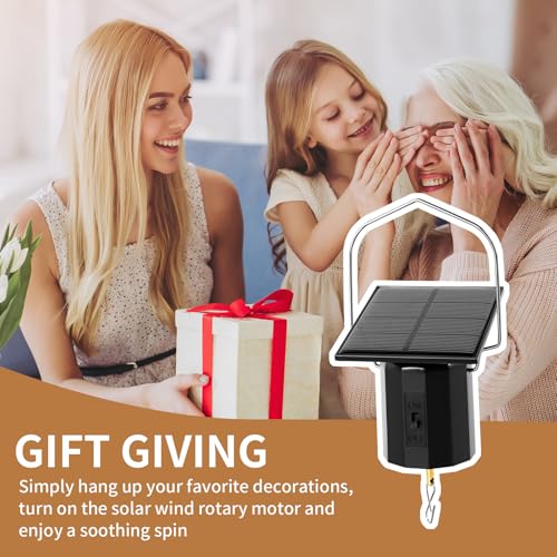 Solar Powered Hanging Display Motor for Wind Chimes & Spinners