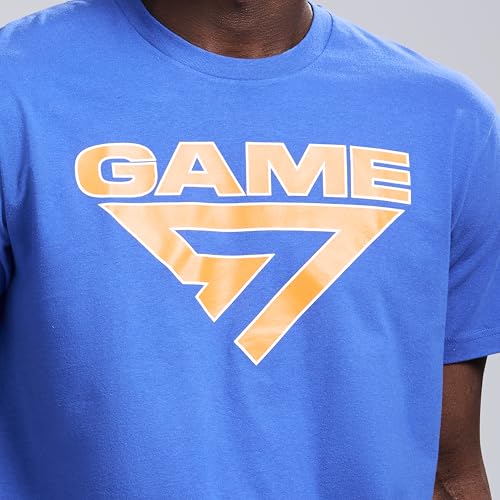 Men's Lightweight Graphic Logo Crew Neck T-Shirt - Win Or Go Home, Medium, Cobalt Blue