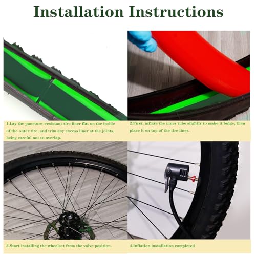 Fat Bike Tire Liner TPU Insert - Flat Protection for 20-26 Inch Fat Tires