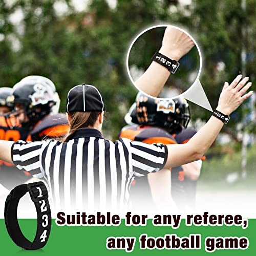3 Pcs Football Referee Wrist Indicators - Black Umpire Gear