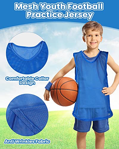 36 Pcs Youth Sports Scrimmage Jerseys for Soccer, Basketball, Football, Hockey