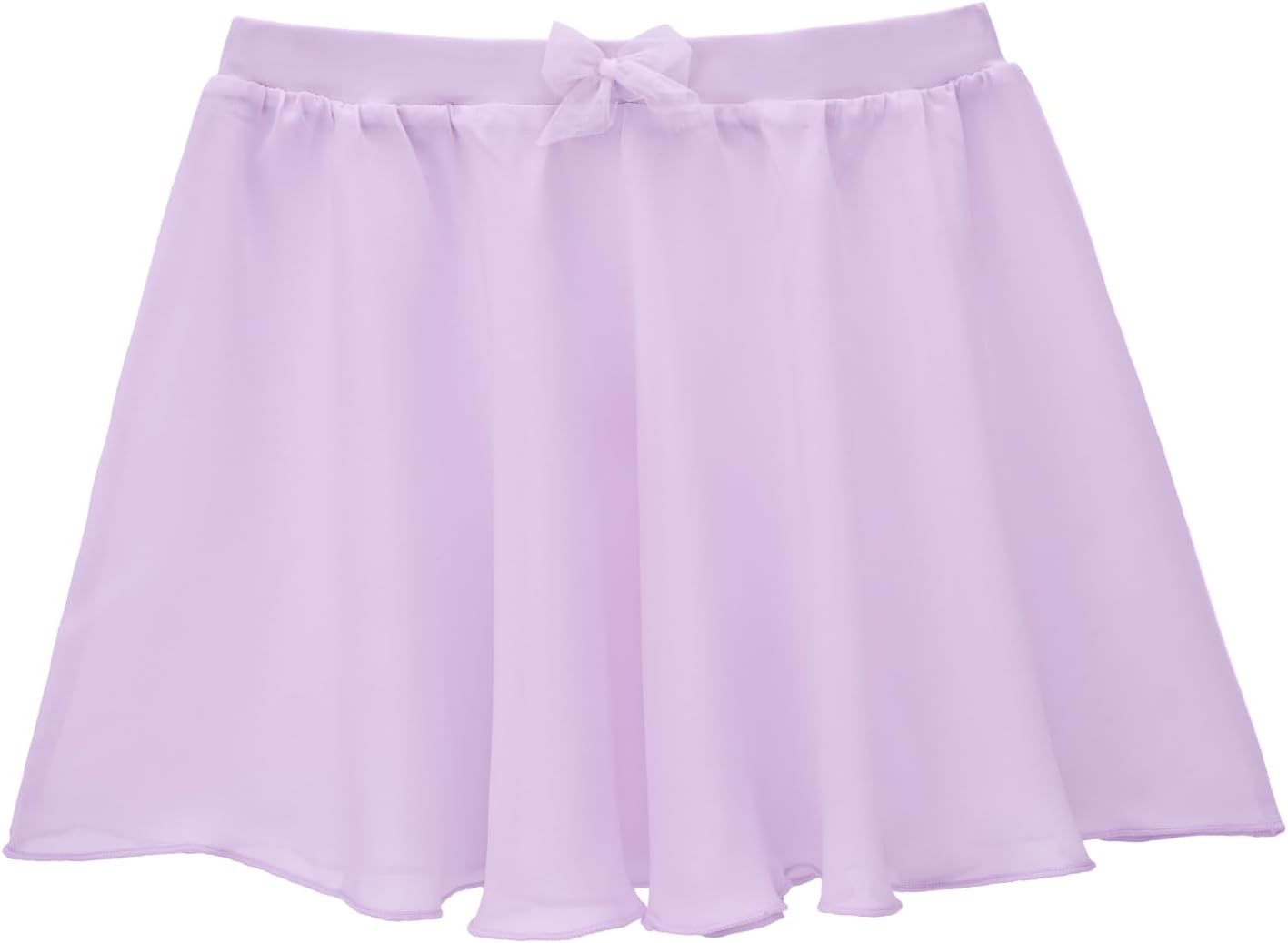 Stelle Girls Ballet Skirt - Chiffon Dance Skirt with Mesh Bowknot | Elastic Waist Pull-On Design
