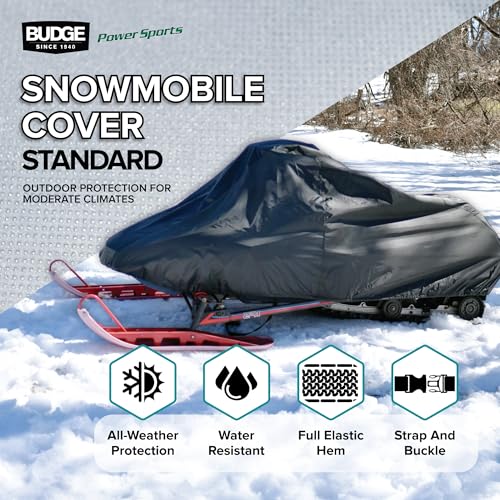 Budge Sportsman Waterproof Snowmobile Cover 145" XL Heavy Duty, All-Weather Protection