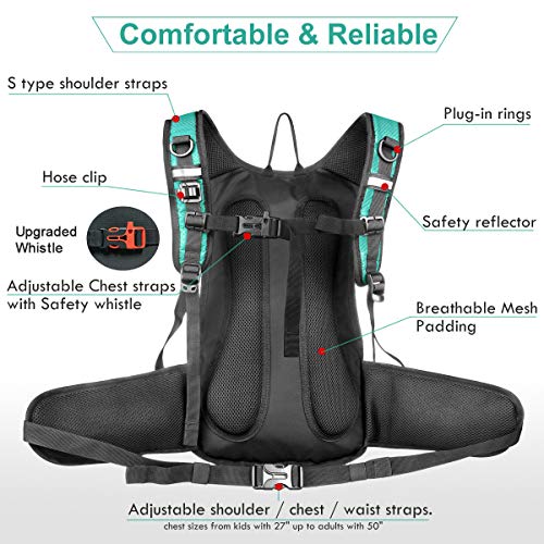 Insulated Hydration Backpack with 3L Leak Proof Bladder - Emerald