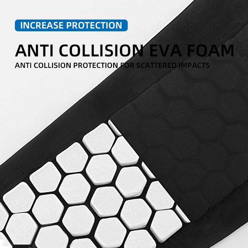 Soft Anti-Collision Soccer Shin Guards - Black, Small (2 Pack)
