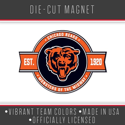 Chicago Bears NFL Car Magnet - Durable Badge for Vehicle