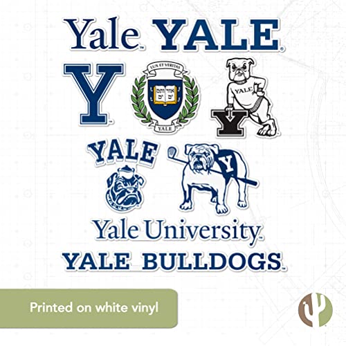 Yale Bulldogs Desert Cactus Sticker Sheet – Premium Vinyl Decals