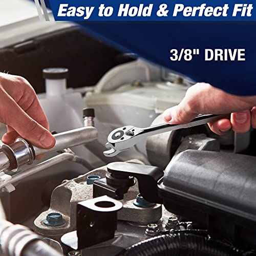 WORKPRO Crowfoot SAE Wrench Set 3/8-Inch Drive, 10-Piece, Heavy-Duty