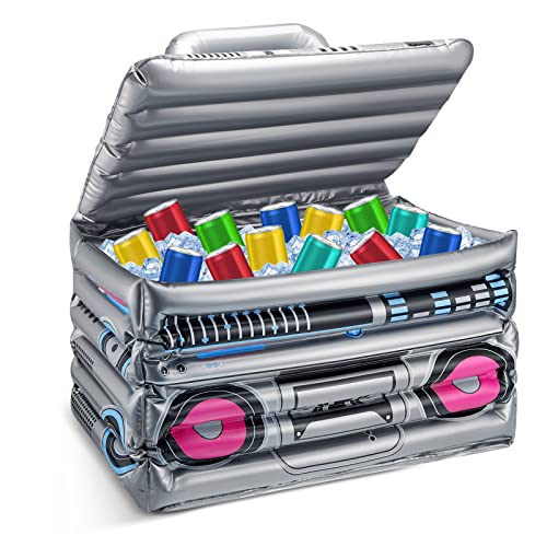 Inflatable Boom Box Beverage Cooler | 80s Retro Party Decor