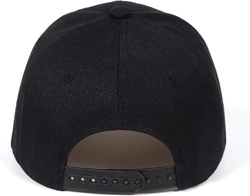 Black American Flag Low Profile Snapback Dad Hat - Adjustable Embroidered US Flag Baseball Cap for Men or Women