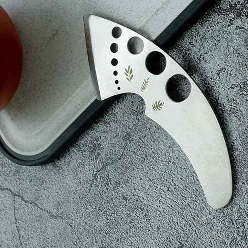 Professional 430 Stainless Steel Herb Leaf Stripper with Multi-Size Holes & Precision Blade - Kitchen Essentials for Parsley, Cilantro and Leafy Greens