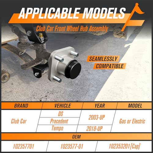Golf Cart Front Wheel Hub Assembly for Club Car DS & Precedent 2003+