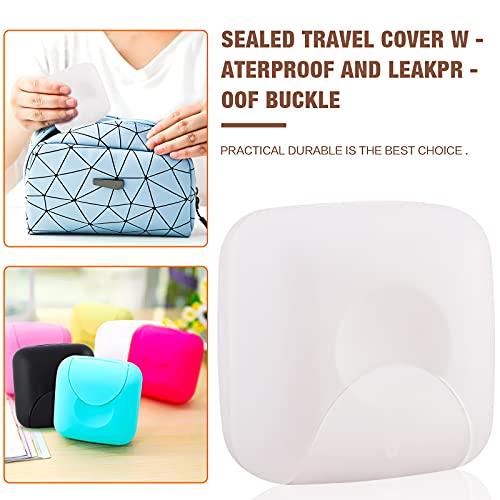 Clear Plastic Soap Case Holder - 2 Pcs Travel Container