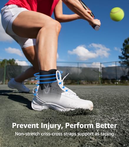 Slim-Fit Ankle Brace with Auto-Shaped Pads - Adjustable Support