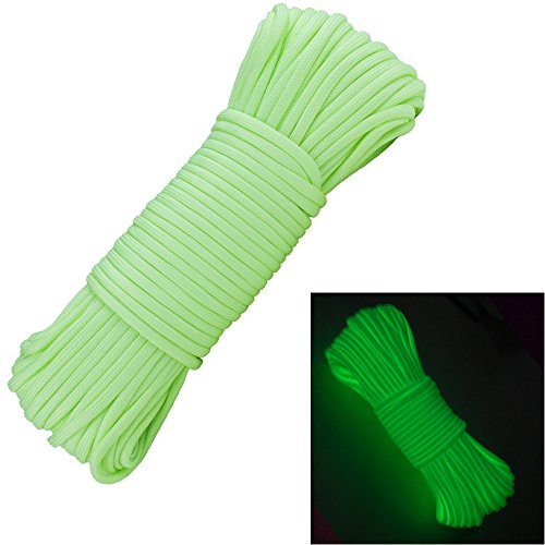 West Coast Paracord Glow in the Dark 100ft Parachute Cord - Green Goblin