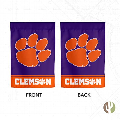 Clemson University Garden Flag - 12x18 in Double-Sided Design A