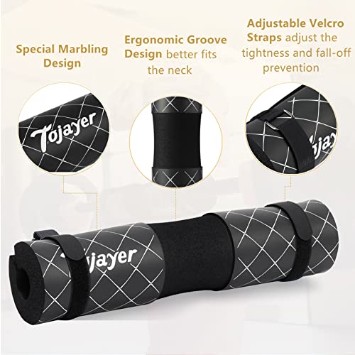 Tojayer Barbell Pad Squat Pad - Neck & Shoulder Protective Foam