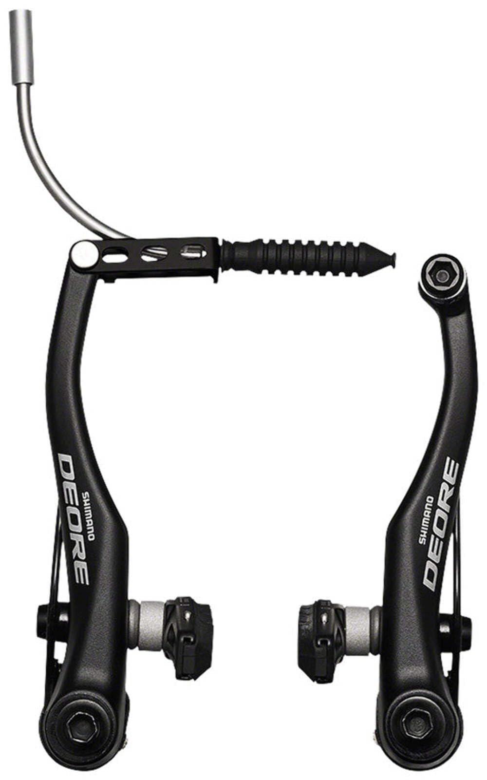 Shimano V-Brake, BR-T610, DEORE, Rear, X-Type (Thin Spacer Outside), S70C Shoe, 16.0/25.0MM Fixing Bolts, W/Inner Cable Lead Unit 90 DEG, Black