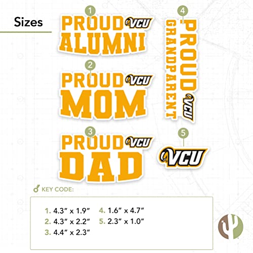VCU Rams Official Vinyl Sticker Decal for Cars, Laptops & Water Bottles
