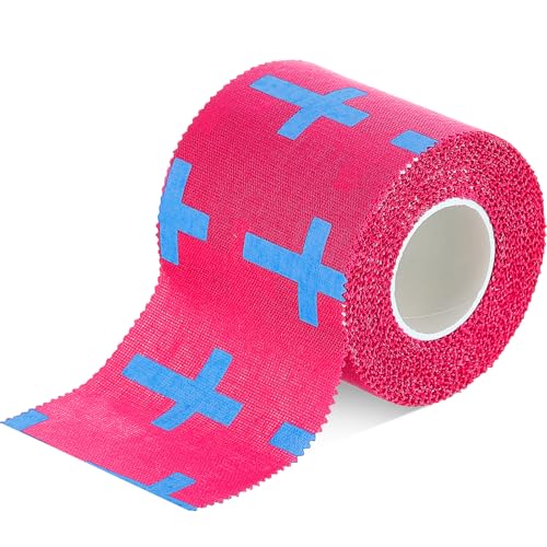 Athletic Tape 2" x 23 ft Cotton Cross - Rose Red