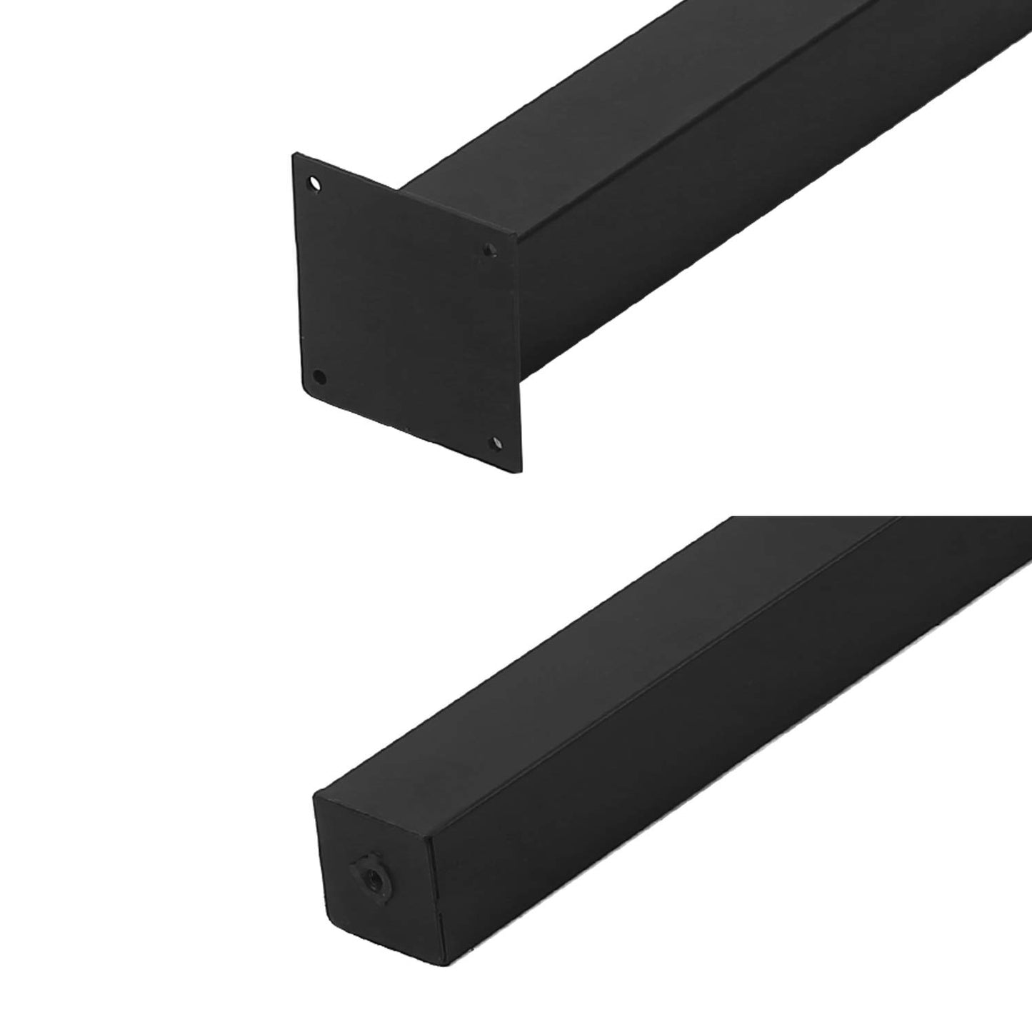 MBQQ Furniture Legs H28 Rustic Decory Table Legs,Heavy Duty Metal Desk Legs,Dining Table Legs,Set of 4 Black,DIY Iron Legs