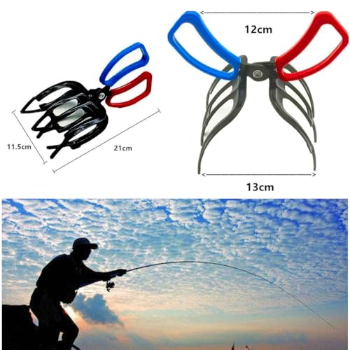 2 pcs Fishing Pliers & 3 Claw Fish Gripper Set - Fish Lip Catcher & Hook Remover