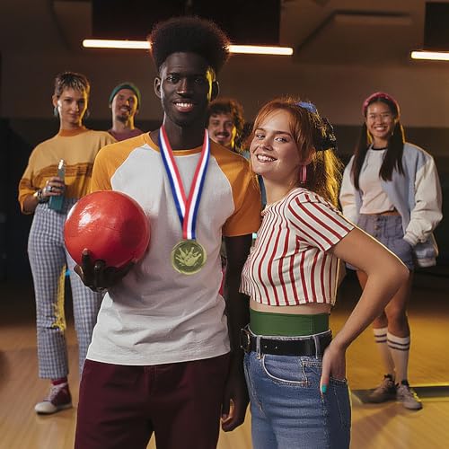 Bowling Medals - 3 Inch Championship Medal with Neckband