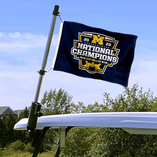 Michigan Wolverines 2023 CFP National Champions Boat/Golf Flag - 12x18