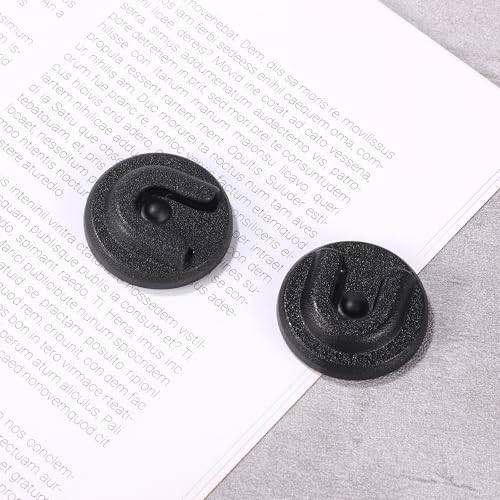 2-Pack Microphone Holder Mounts with Adhesive Back - Black