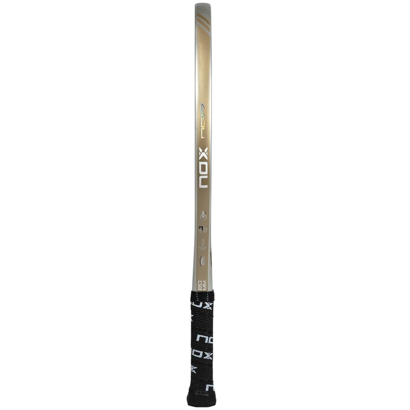 Beach Tennis Racket NG17 Luxury 2023 | High-Performance Beach Tennis Paddle | 18K Aluminized Carbon w/HR3 Black Eva Core | Exclusive Spin & Dynamic Composite Structure | Rough Surface for Extra Spin