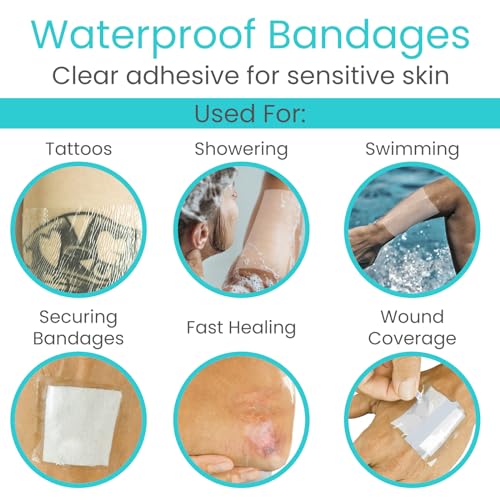 Transparent Film Dressing - Waterproof Adhesive Bandage 6" x 10 Yards
