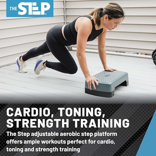 Mini Step Aerobic Platform for Home Workout - Adjustable Height
