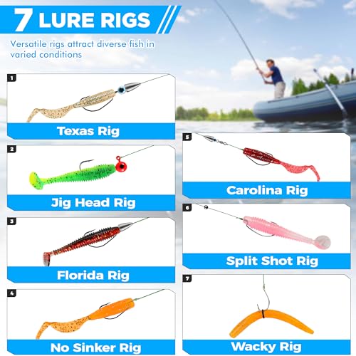 137-Piece Fishing Tackle Box Kit with Lures, Hooks & Accessories