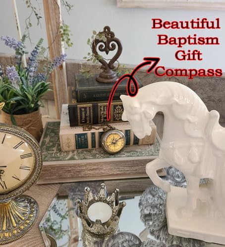 Trust in The Lord Compass - Proverbs 3:5-6 Engraved Gift with Box