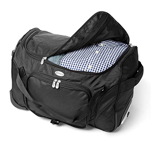 22-Inch Wheeled Duffel Bag with Telescopic Handle - University of Oklahoma Sooners